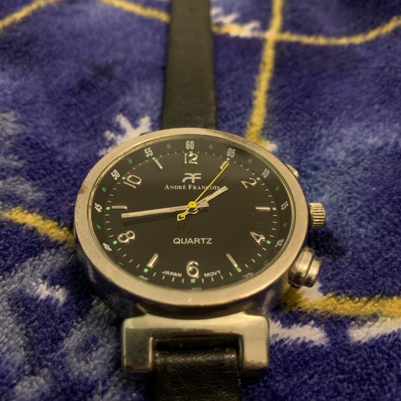 Andre Francois Japan Made Watch Leather Vintage - Picture 6 of 6